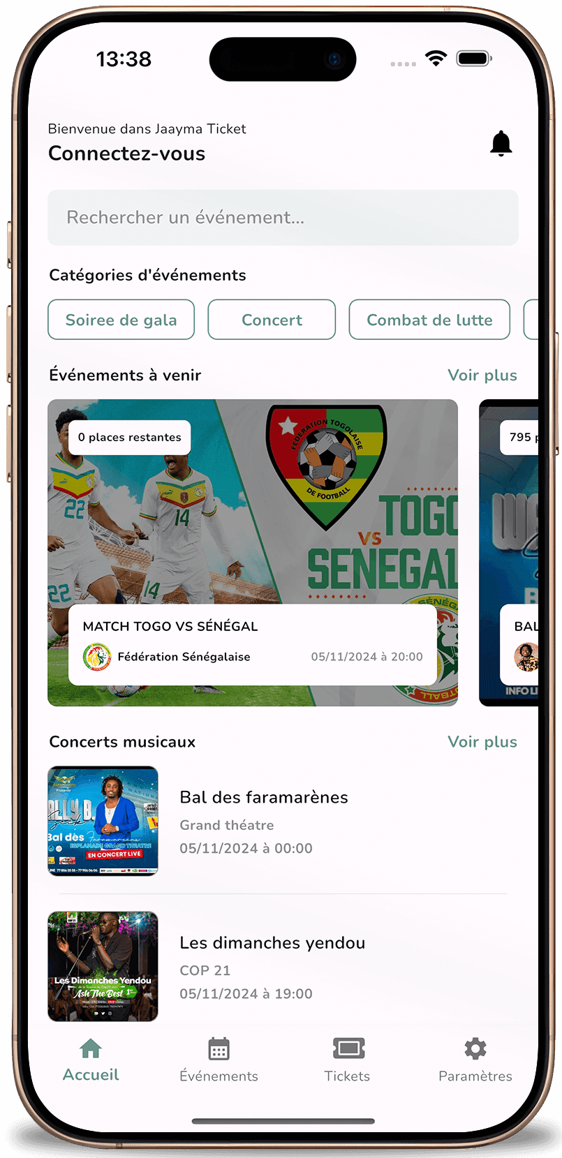 Jaayma Ticket App Screenshot 1